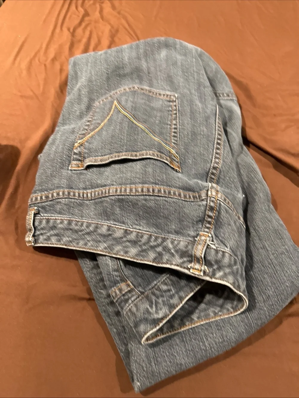 Venezia Gray-Blue Straight Leg Jeans